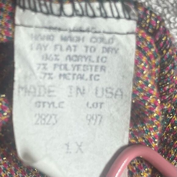 Kathleen Usherwood Vintage Paisley Patchwork Print Metallic Accents Shirt - Picture 8 of 8